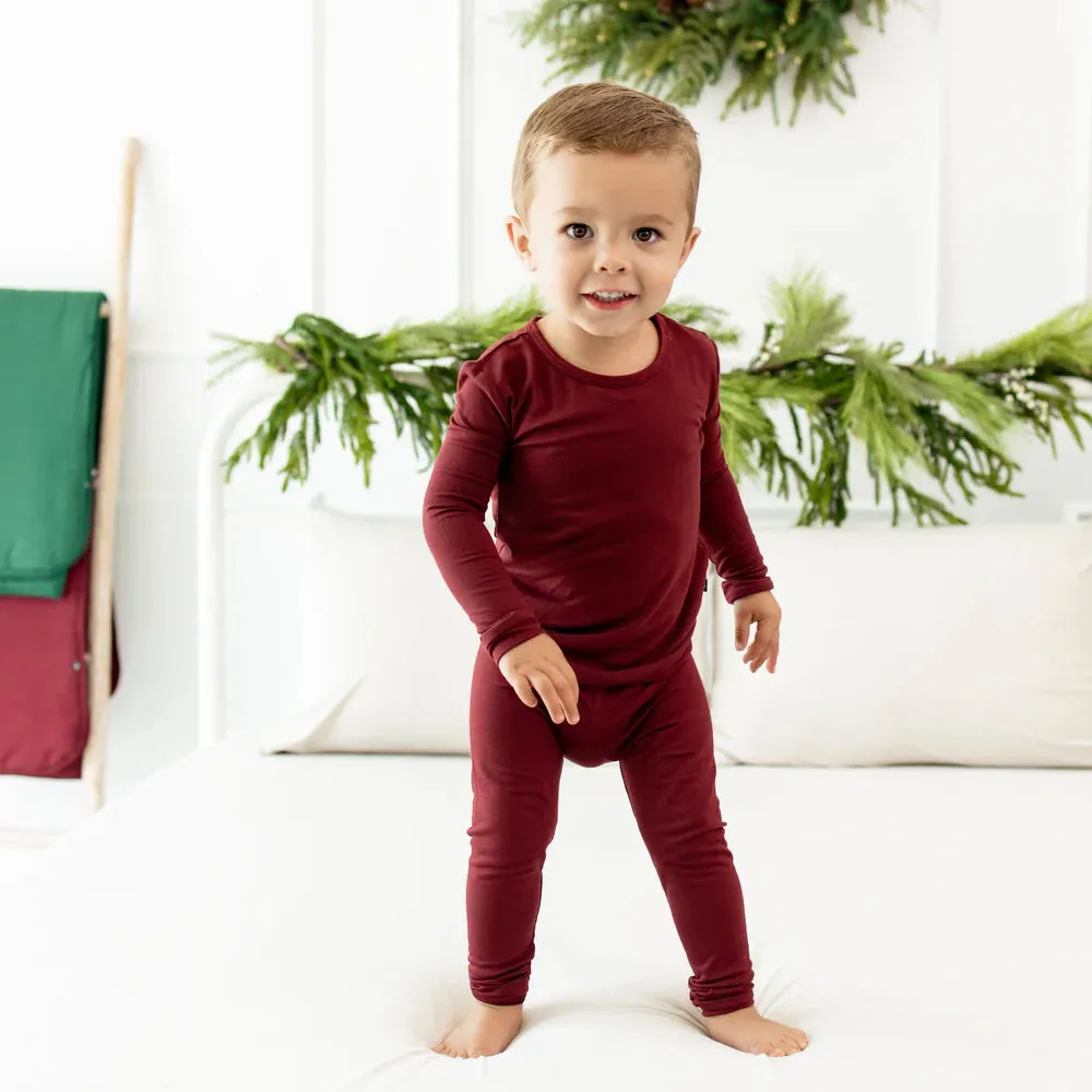 Kyte Baby Long Sleeve Pajamas Set - Burgundy