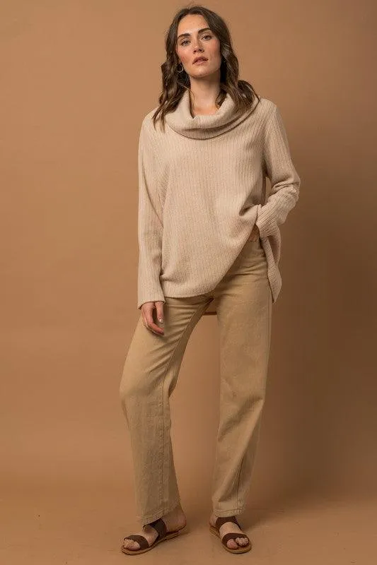 Lala Long Sleeve Turtleneck Top