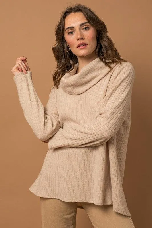 Lala Long Sleeve Turtleneck Top