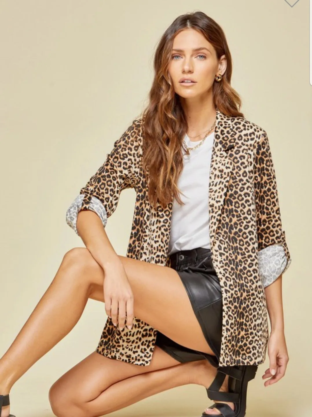 Leopard Blazer in Style (Medium)