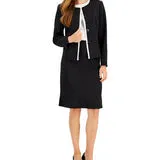 LeSuit Blazer Black w/ White Trim