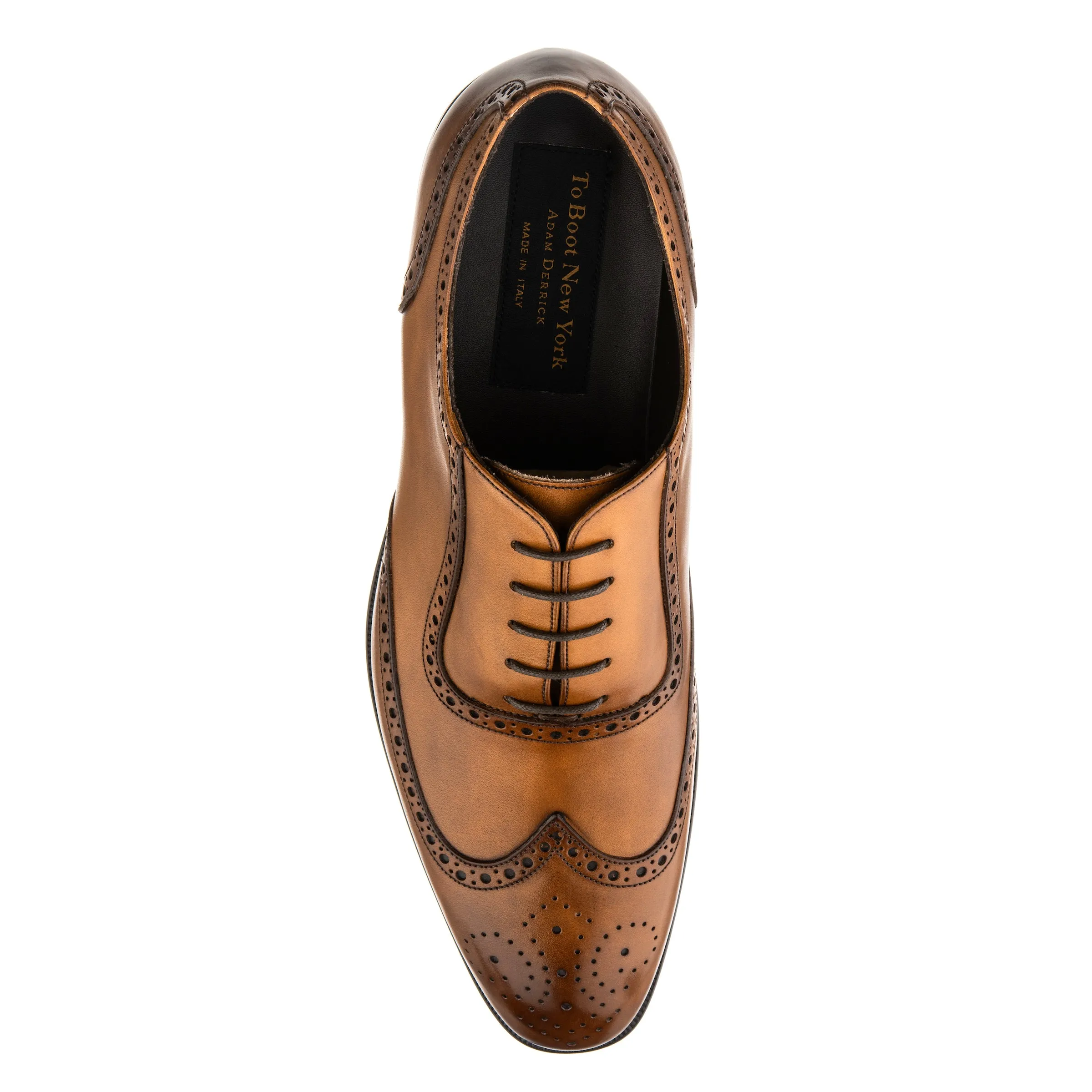 Liddell Burnished Tan Calf Wingtip