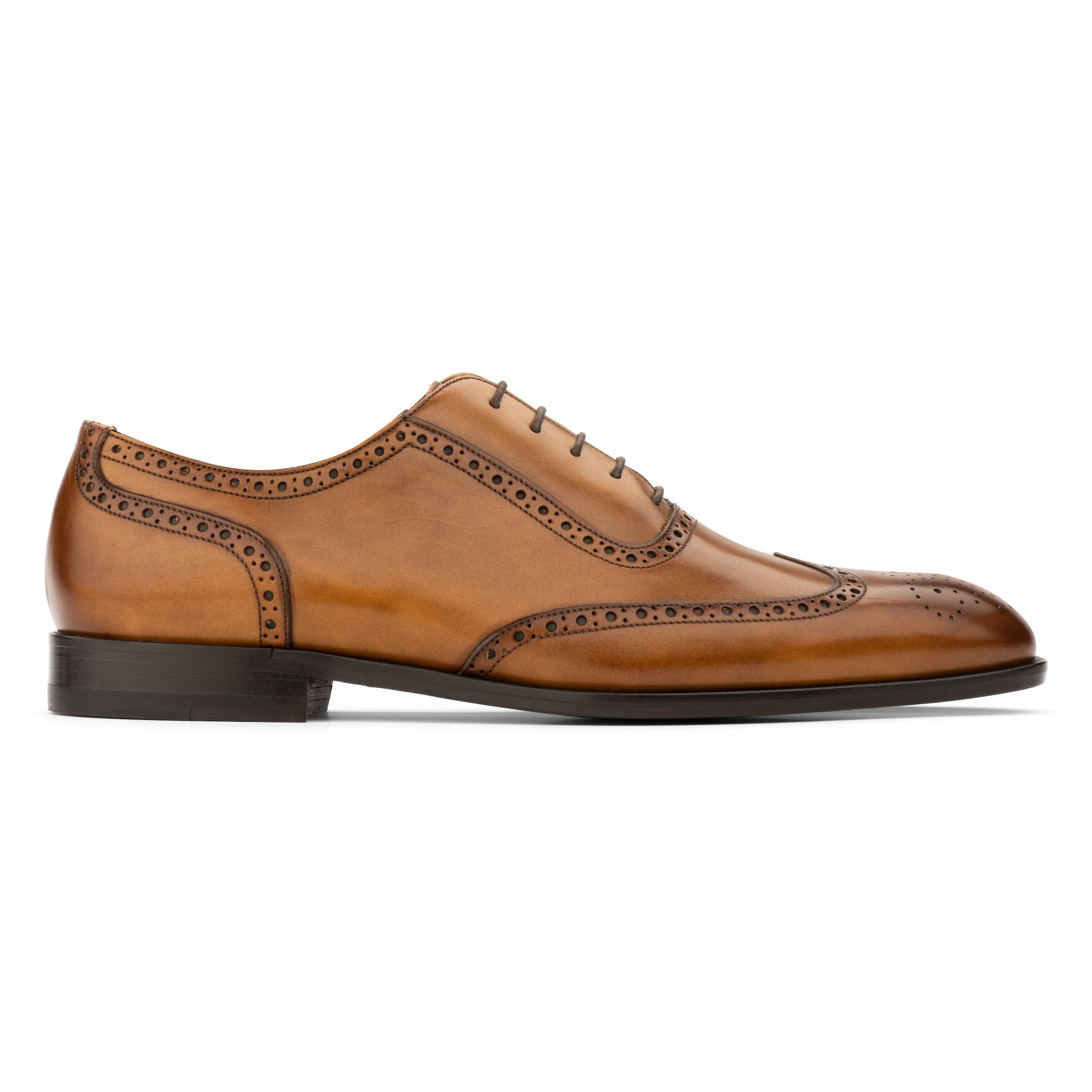 Liddell Burnished Tan Calf Wingtip