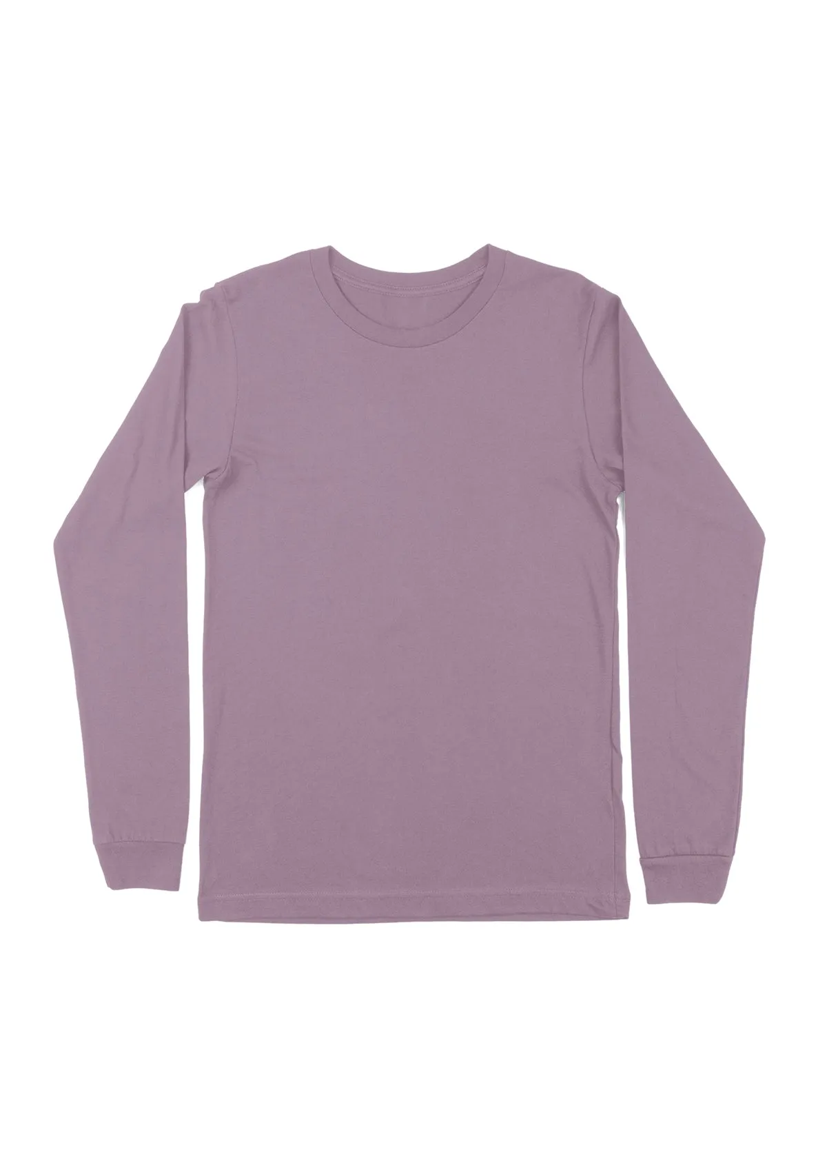 Light Violet Long Sleeve Crew Neck T-Shirt | Soft & Sophisticated