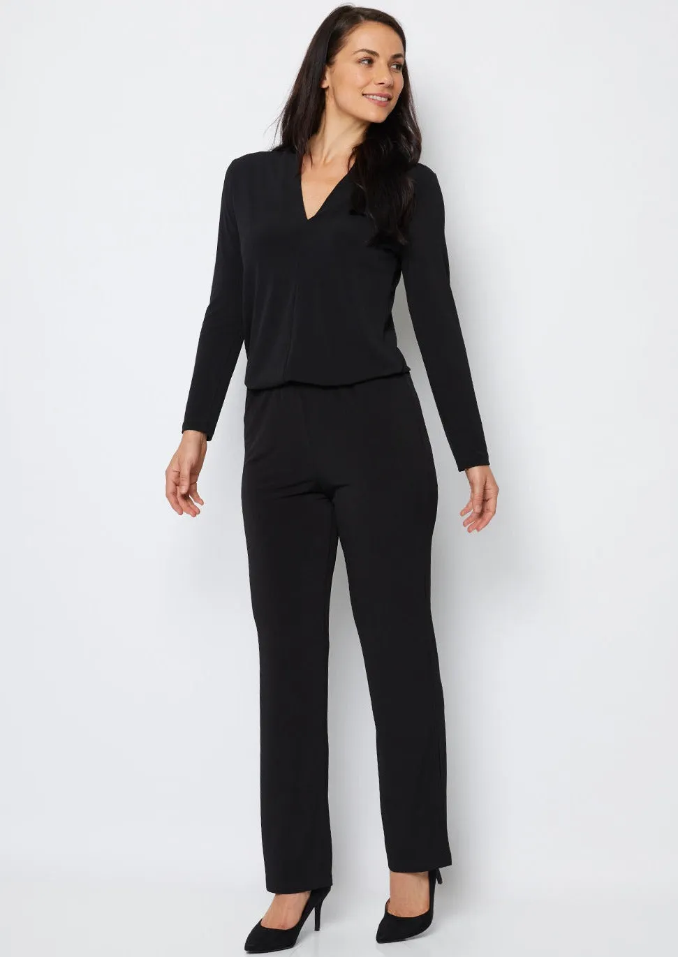 Linear Jersey Pant in Black