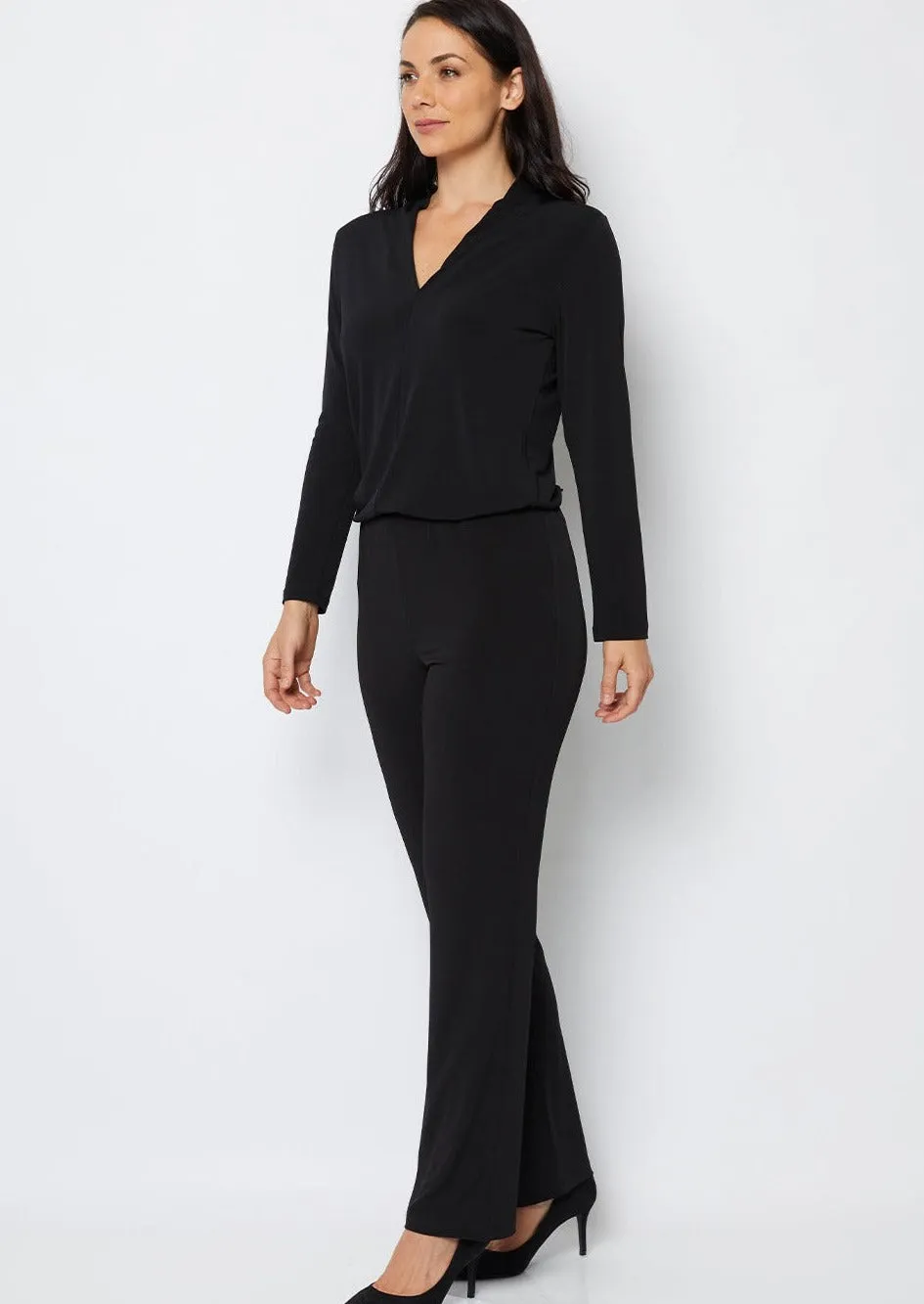 Linear Jersey Pant in Black