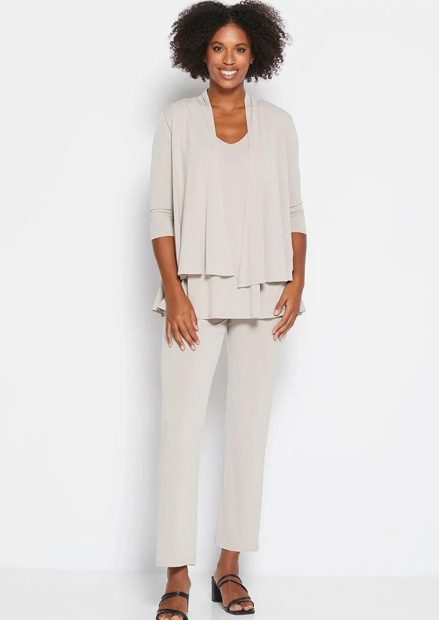 Linear Jersey Pant in Champagne