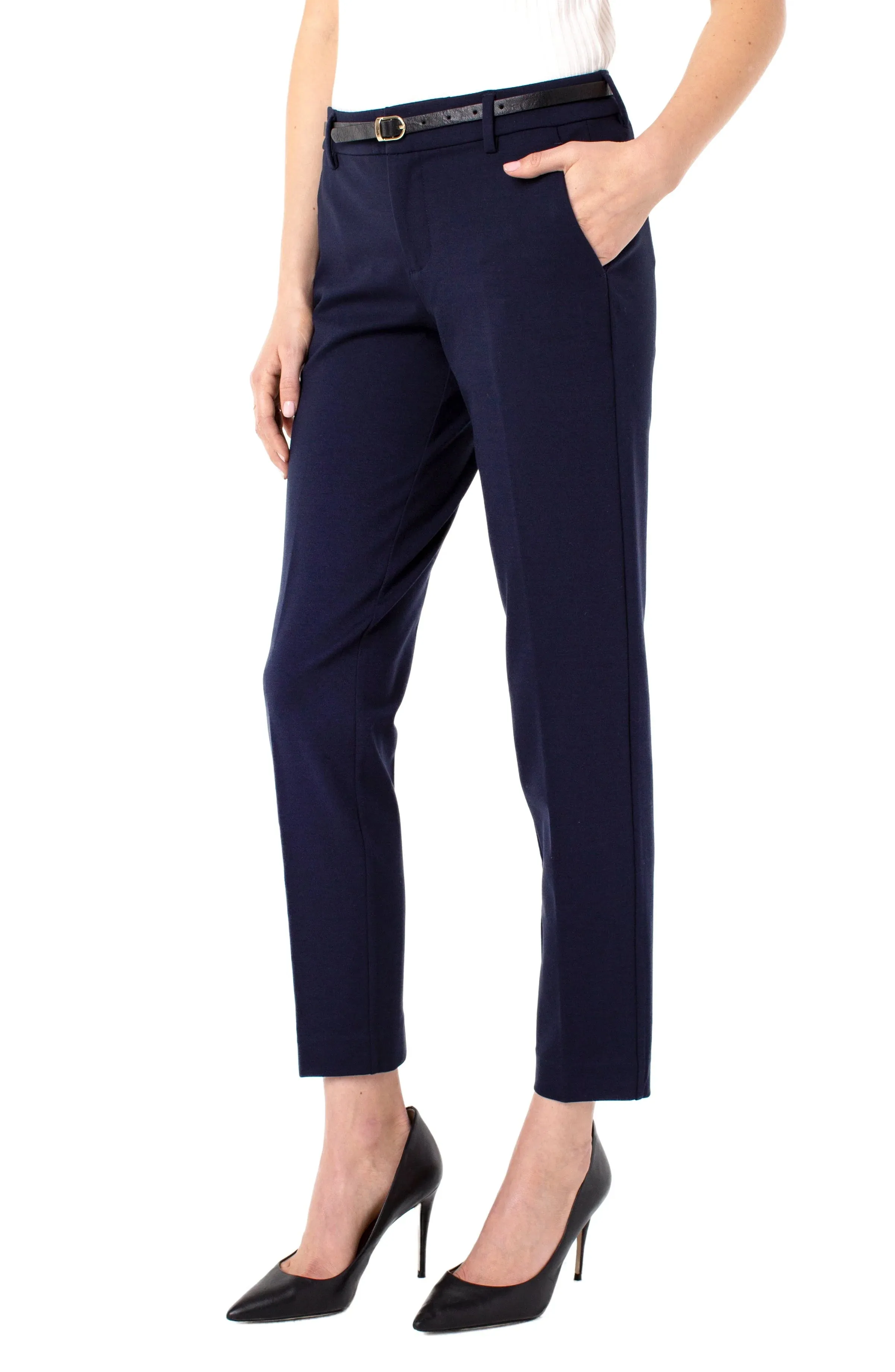 Liverpool Kelsey Stretch Trousers Cadet Blue