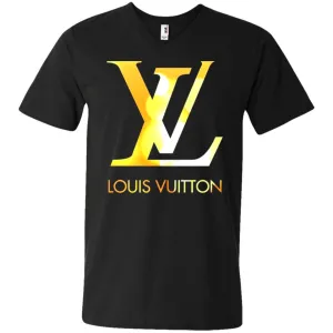 Louis Vuitton Gift T-shirt Men V-Neck T-Shirt