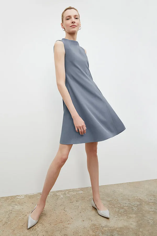 Malala Dress - Recycled WonderTex :: Steel Blue