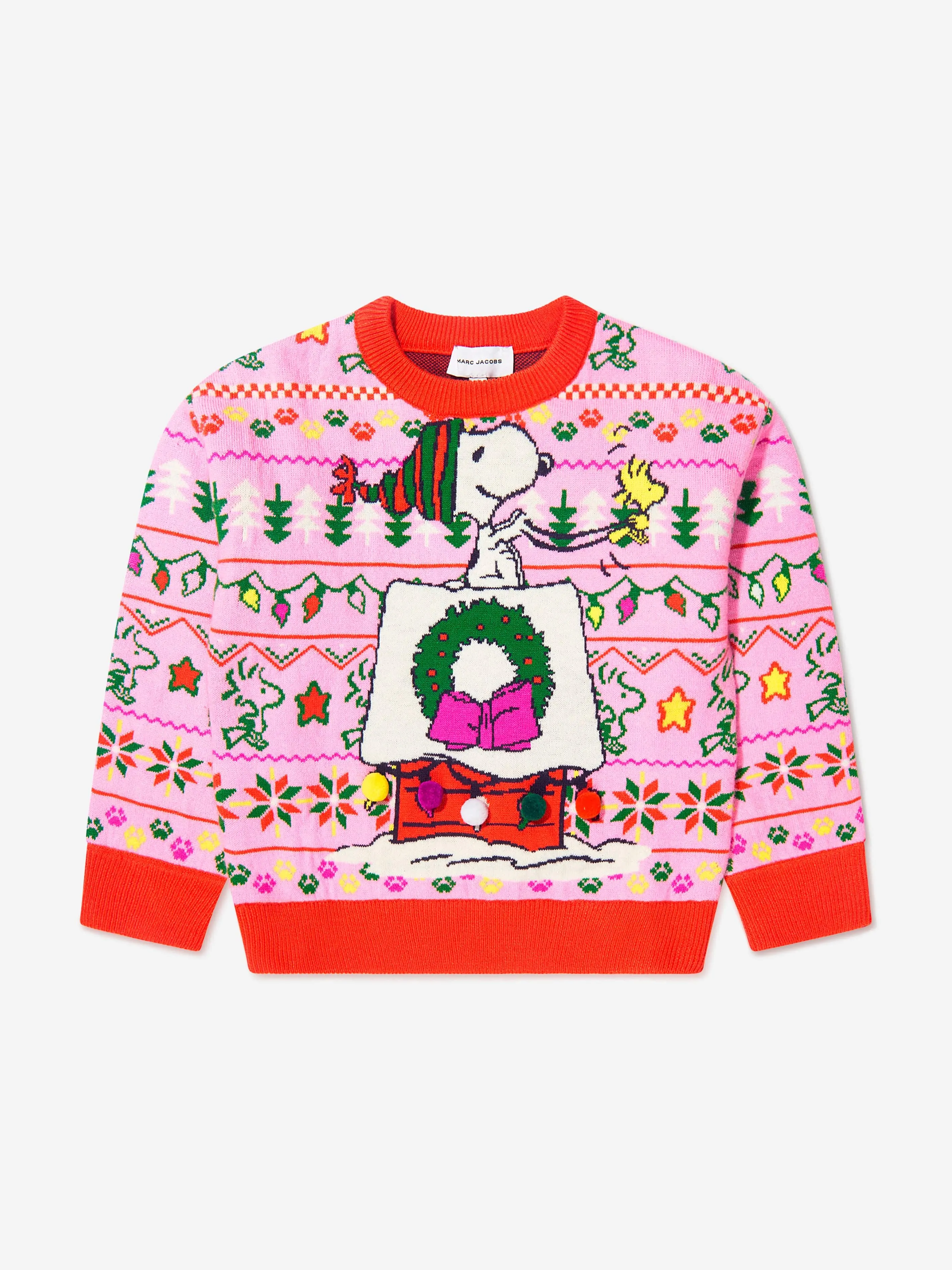 MARC JACOBS Girls Snoopy Christmas Jumper