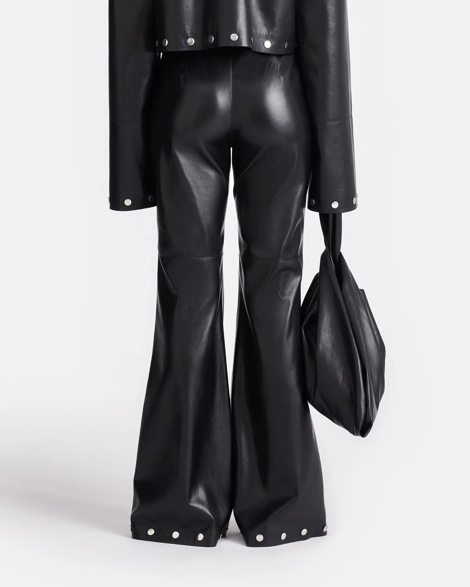 Maylee - Studded Okobor™ Alt-Leather Pants - Black