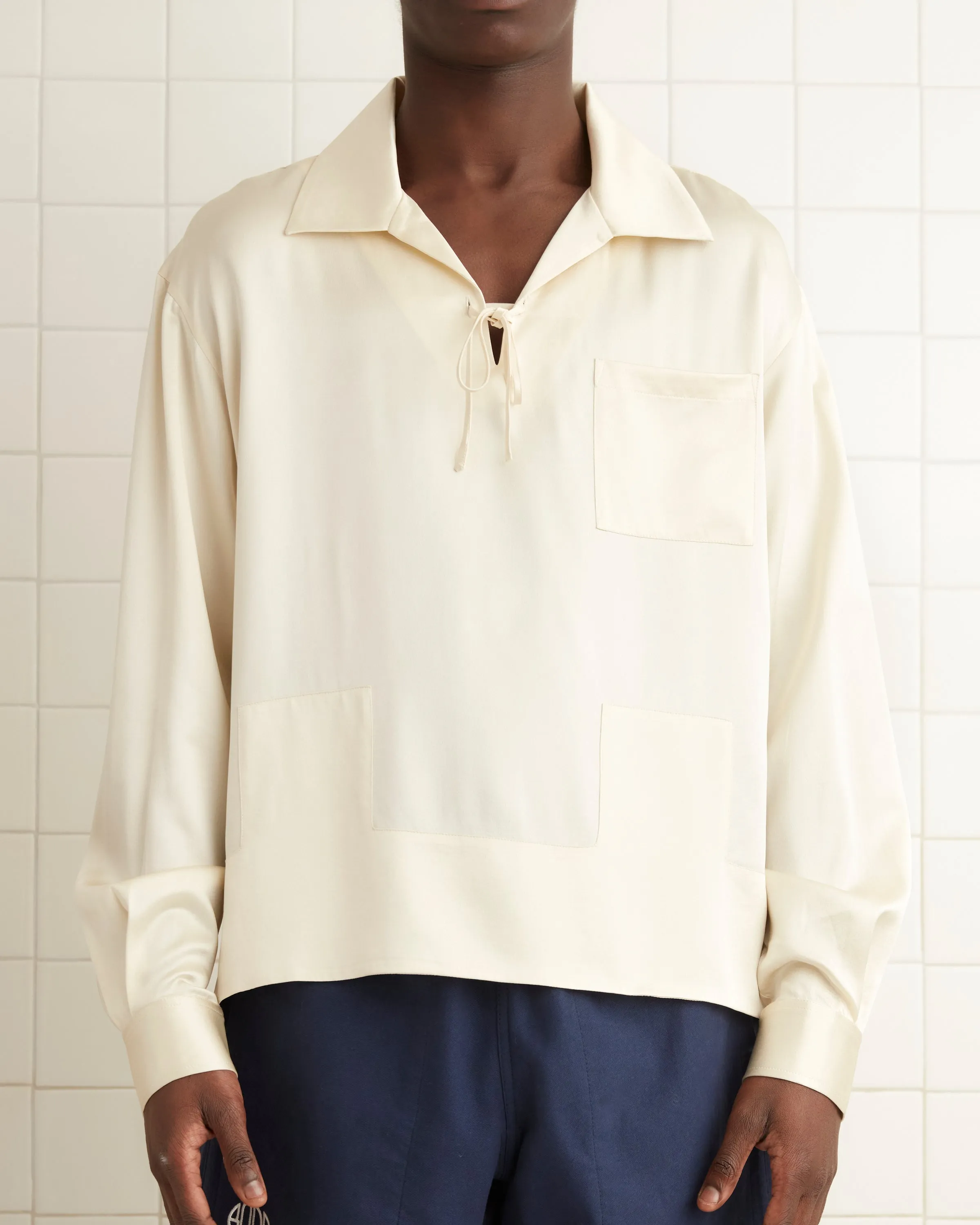 Maze Long Sleeve Shirt - Cream