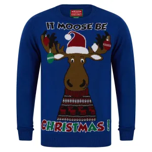 Mens It Moose Be Christmas Festive Xmas Jumper