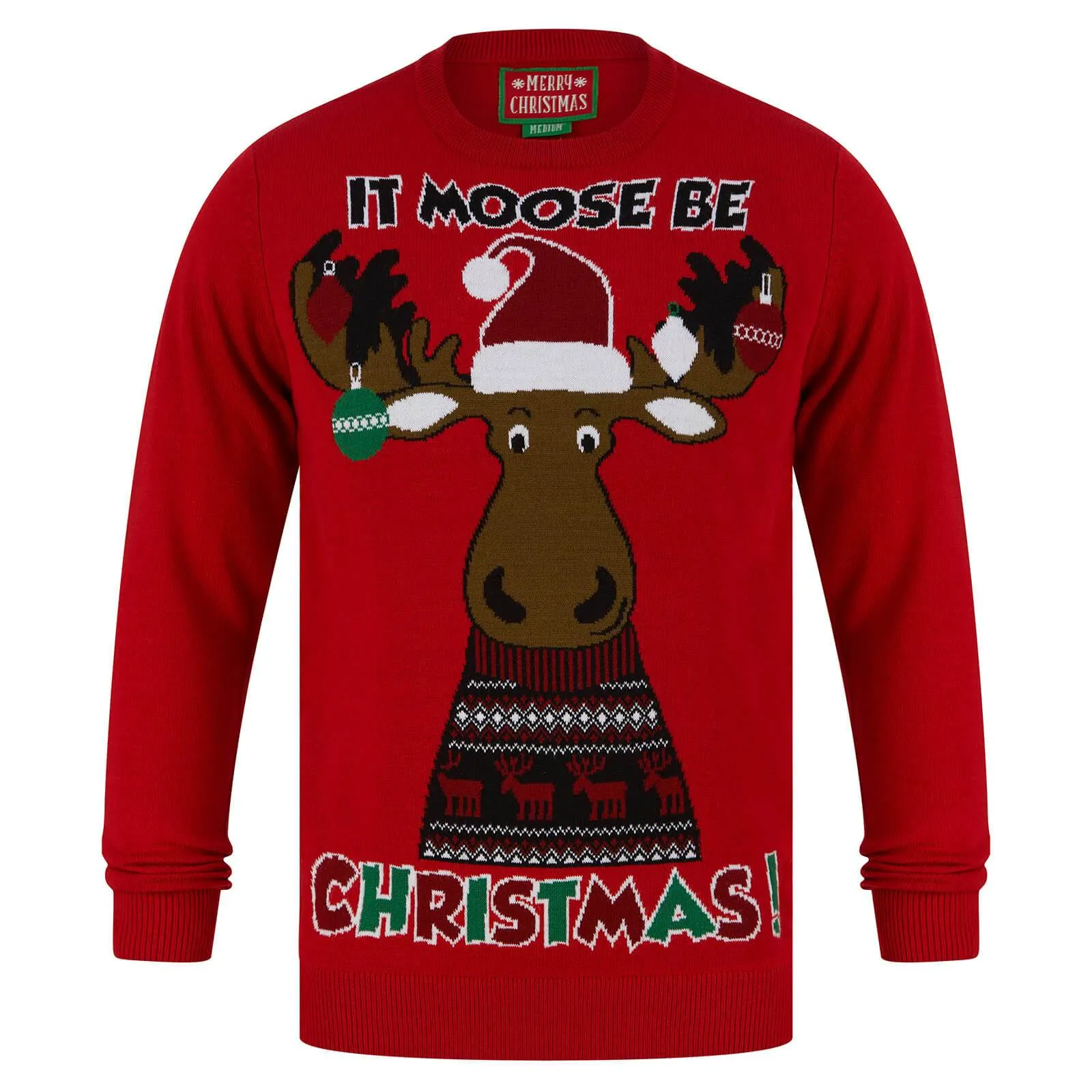 Mens It Moose Be Christmas Festive Xmas Jumper