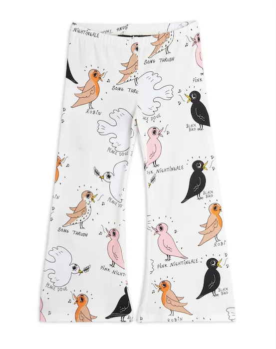 Mini Rodini Birdswatching AOP Flared Trousers