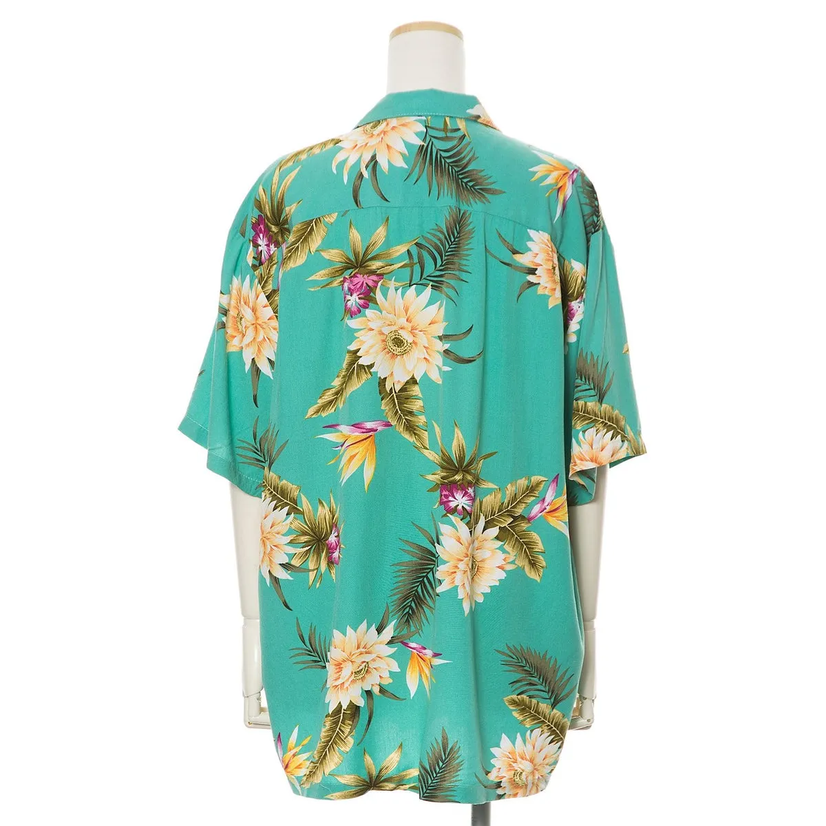 Mint Green Hawaiian Aloha Shirt