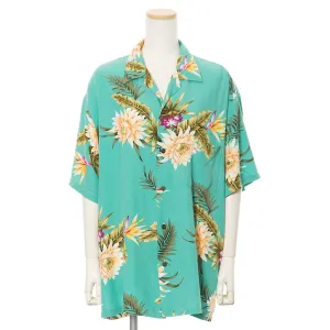 Mint Green Hawaiian Aloha Shirt