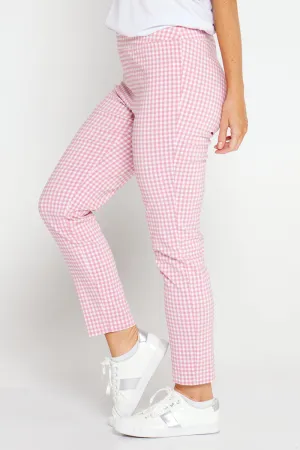 Moira Pants - Pink Gingham