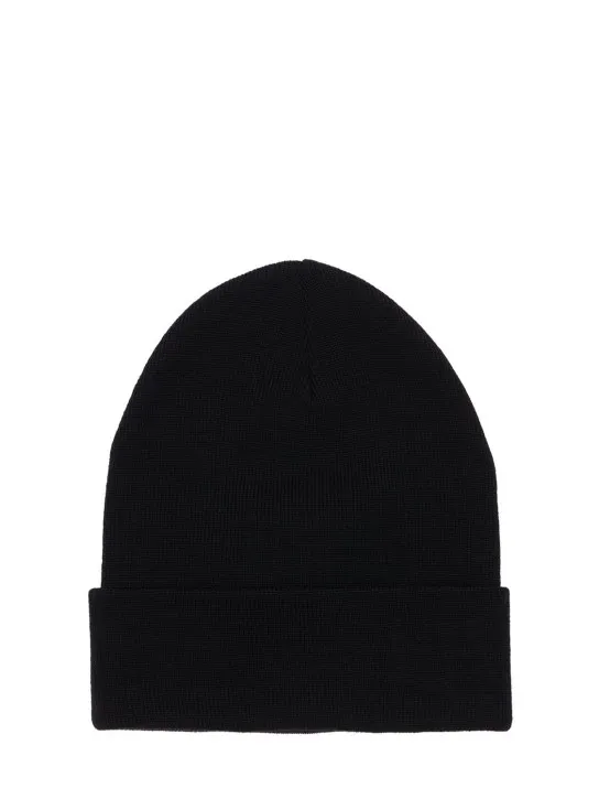 Moncler Grenoble   Logo wool knit beanie hat 