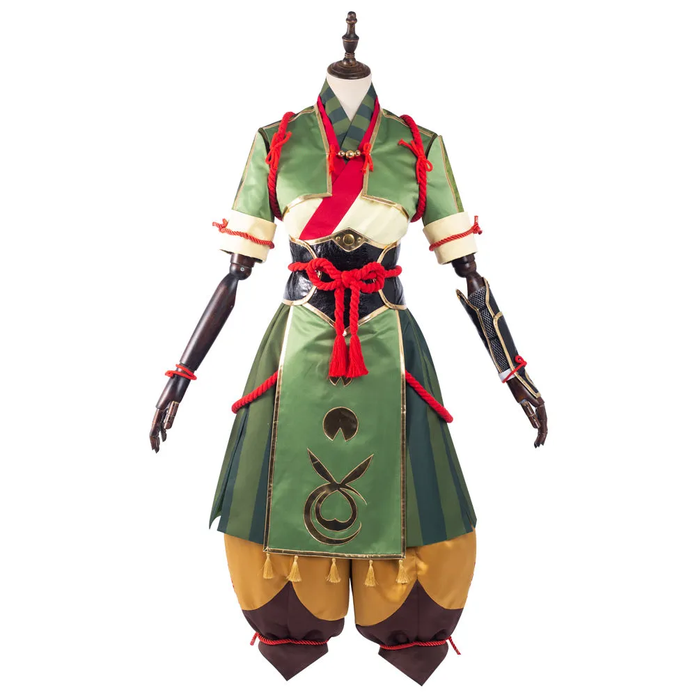 Monster Hunter Rise Yomogi Dress Halloween Carnival Suit Cosplay Costume