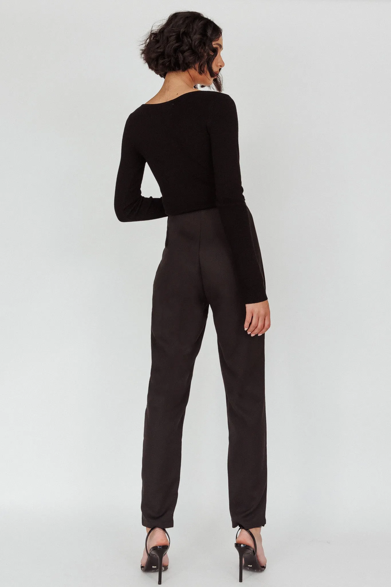 Moonlight Tango High Waist Pants Black