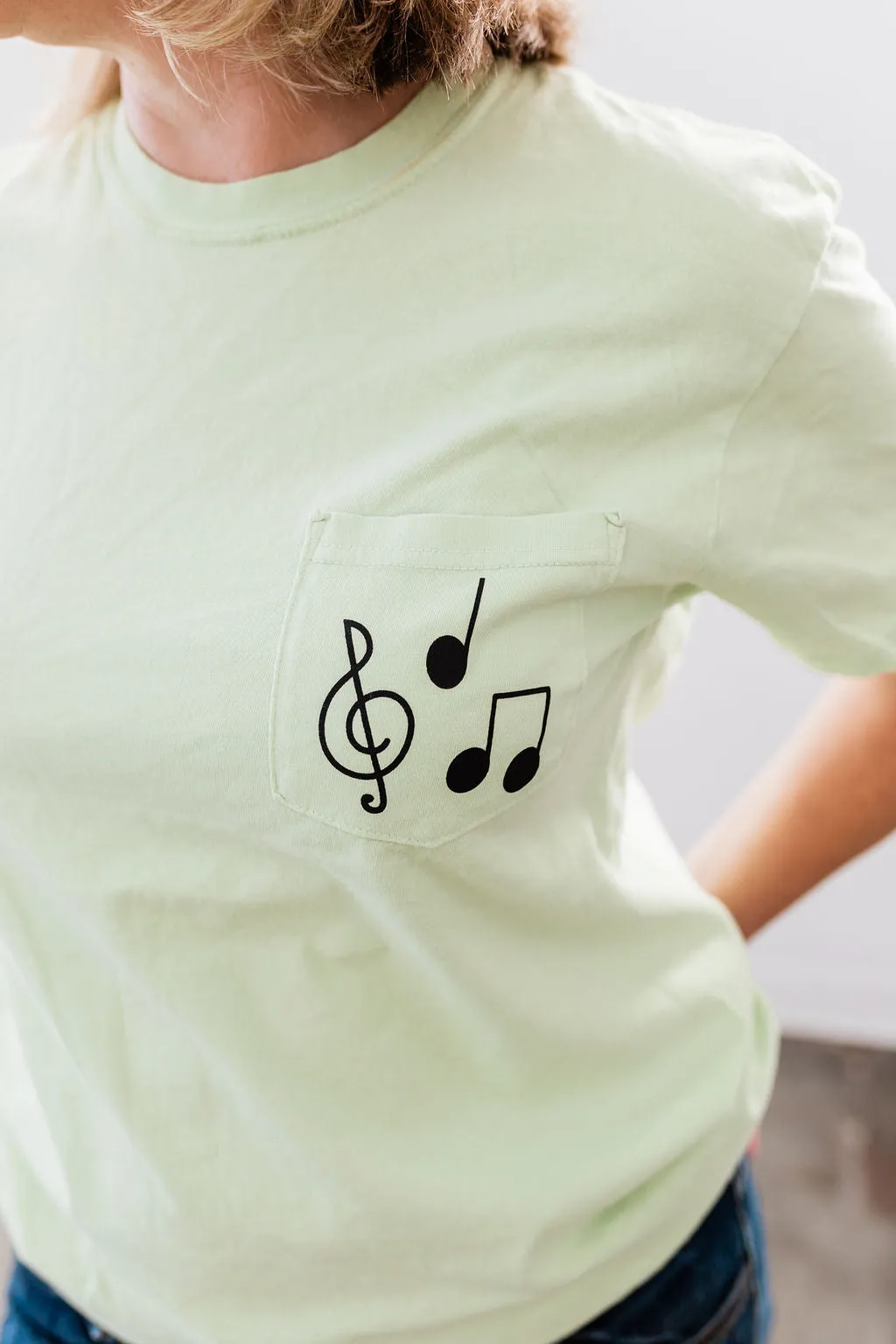 Music Note Pocket T-Shirt