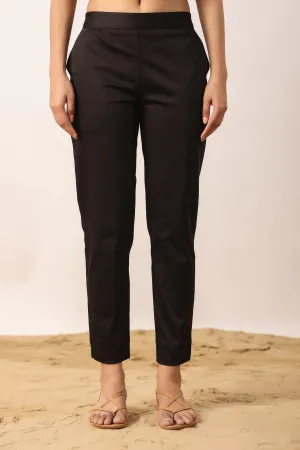 Natural Black 2-Way Stretchable Pants