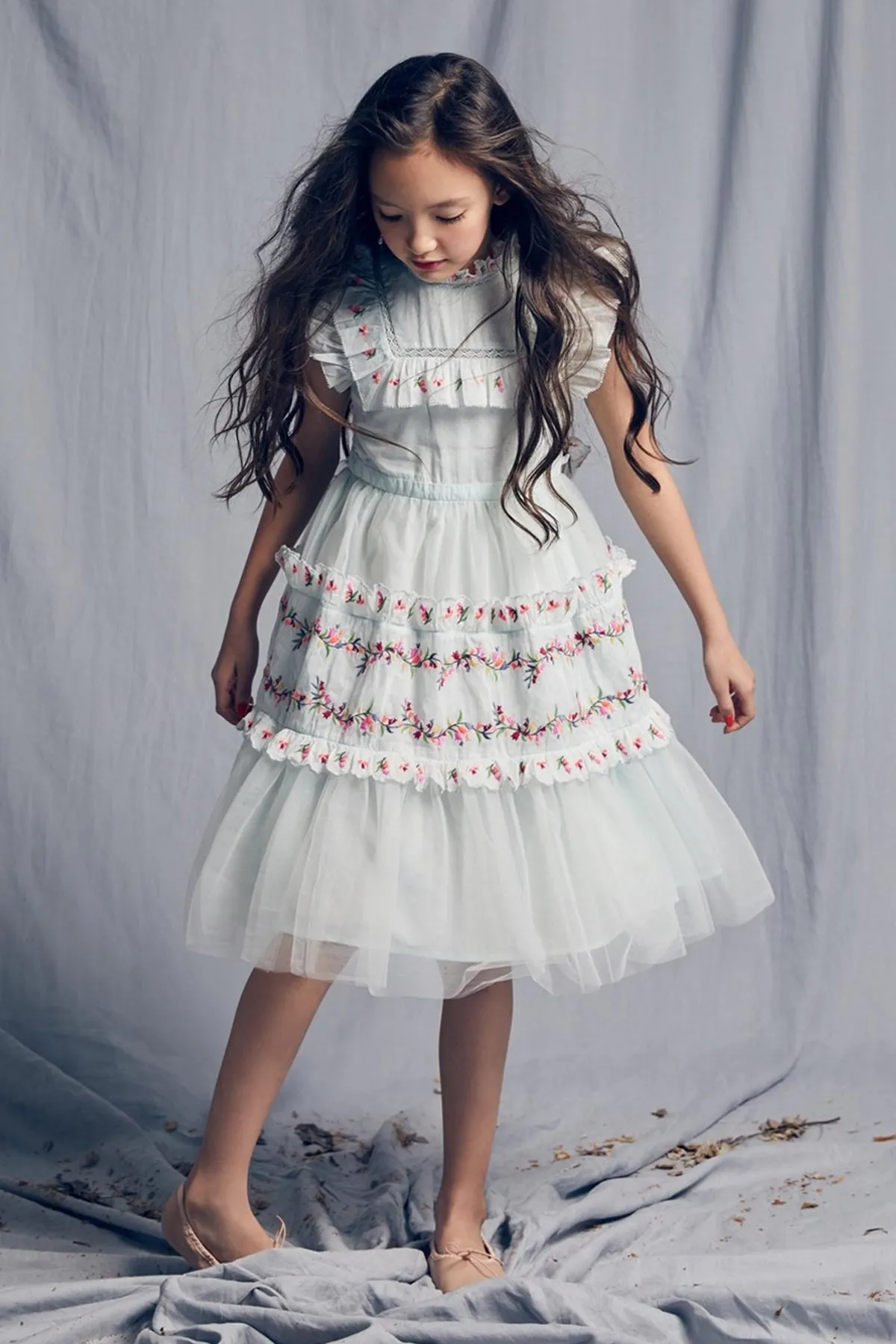 Nellystella Julianna Girls Dress - Mint