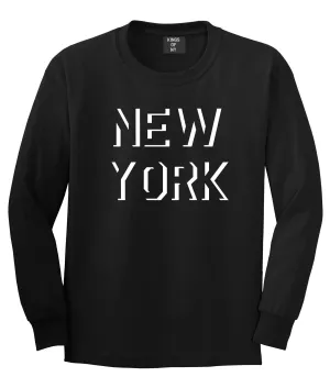 New York Shadow Logo Long Sleeve T-Shirt