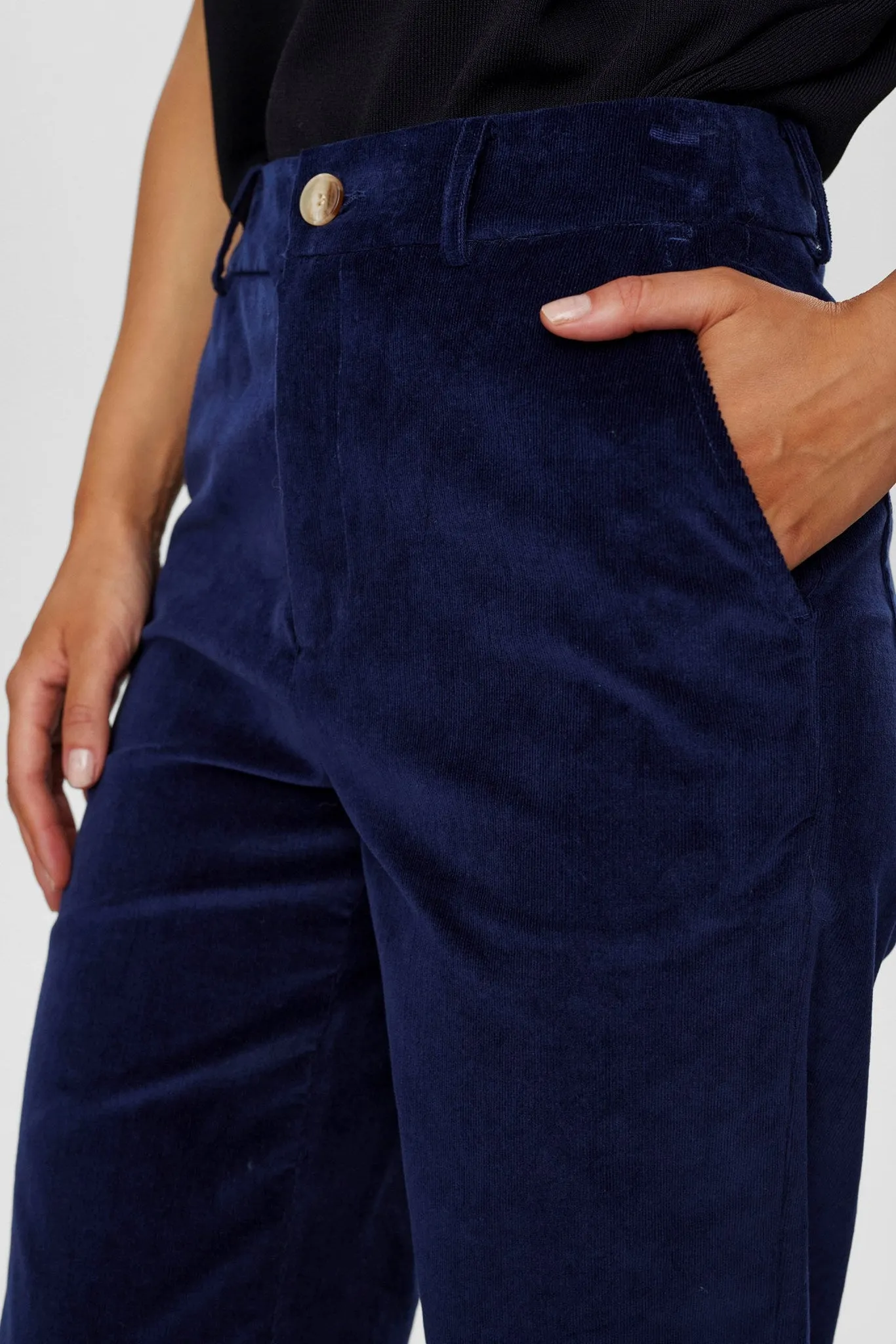 NUJOANNA PANTS - Dress Blues