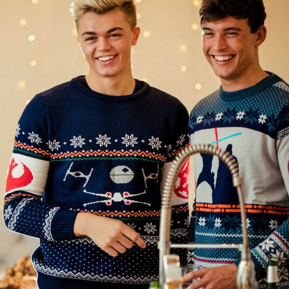 Official Star Wars X-Wing Vs. Tie Fighter Christmas Jumper / Ugly Sweater