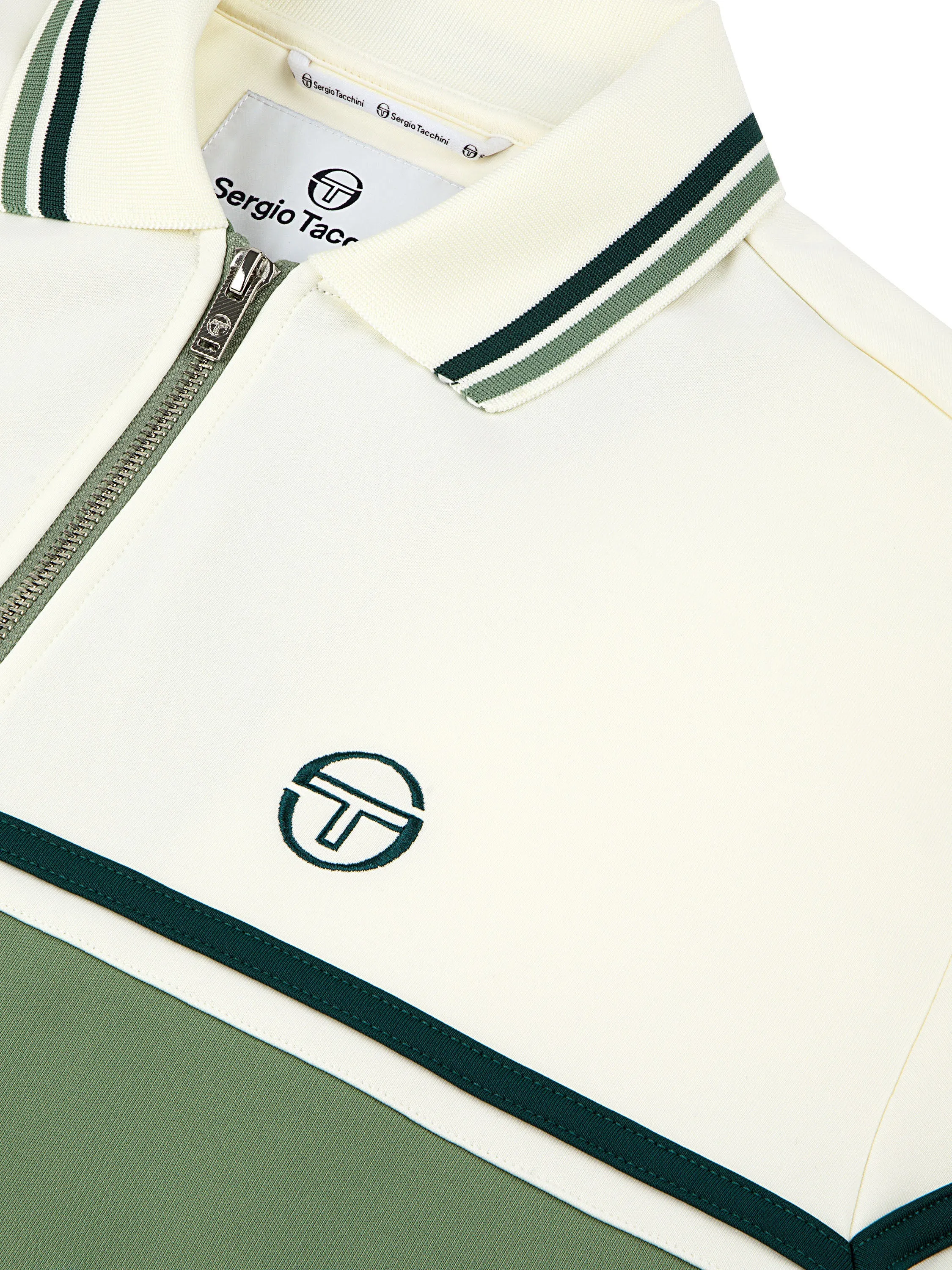 Olmi Track Jacket- Hedge Green