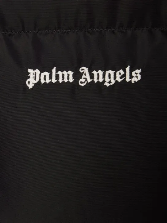 Palm Angels   Hooded nylon down track jacket 