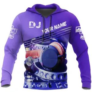 Personalized 3D Full Print Disc Jockey Hoodie, DJ Shirt For Musician, DJ Lover Gift