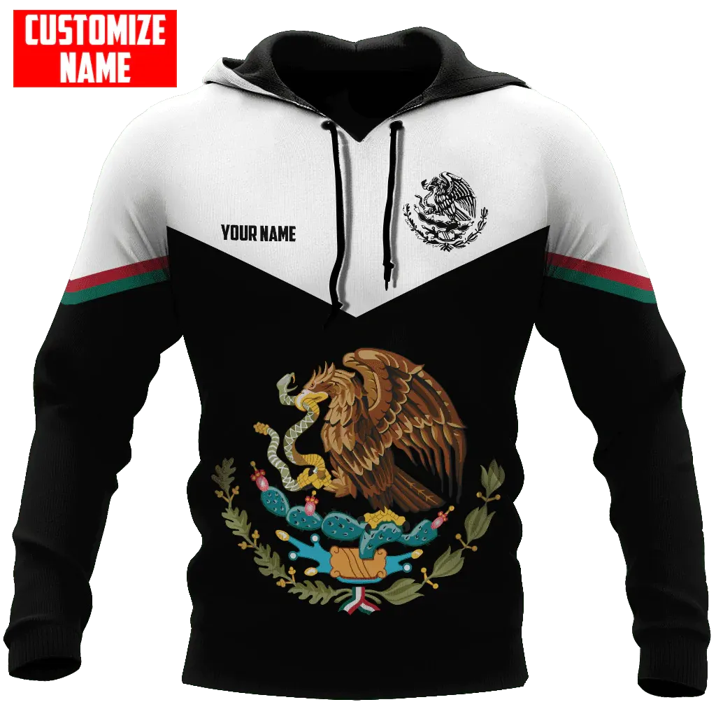 Personalized Mexico Aztec Blue Humingbird Unisex Hoodie, 3D Aztec Mexican Hoodie, Aztec Gift