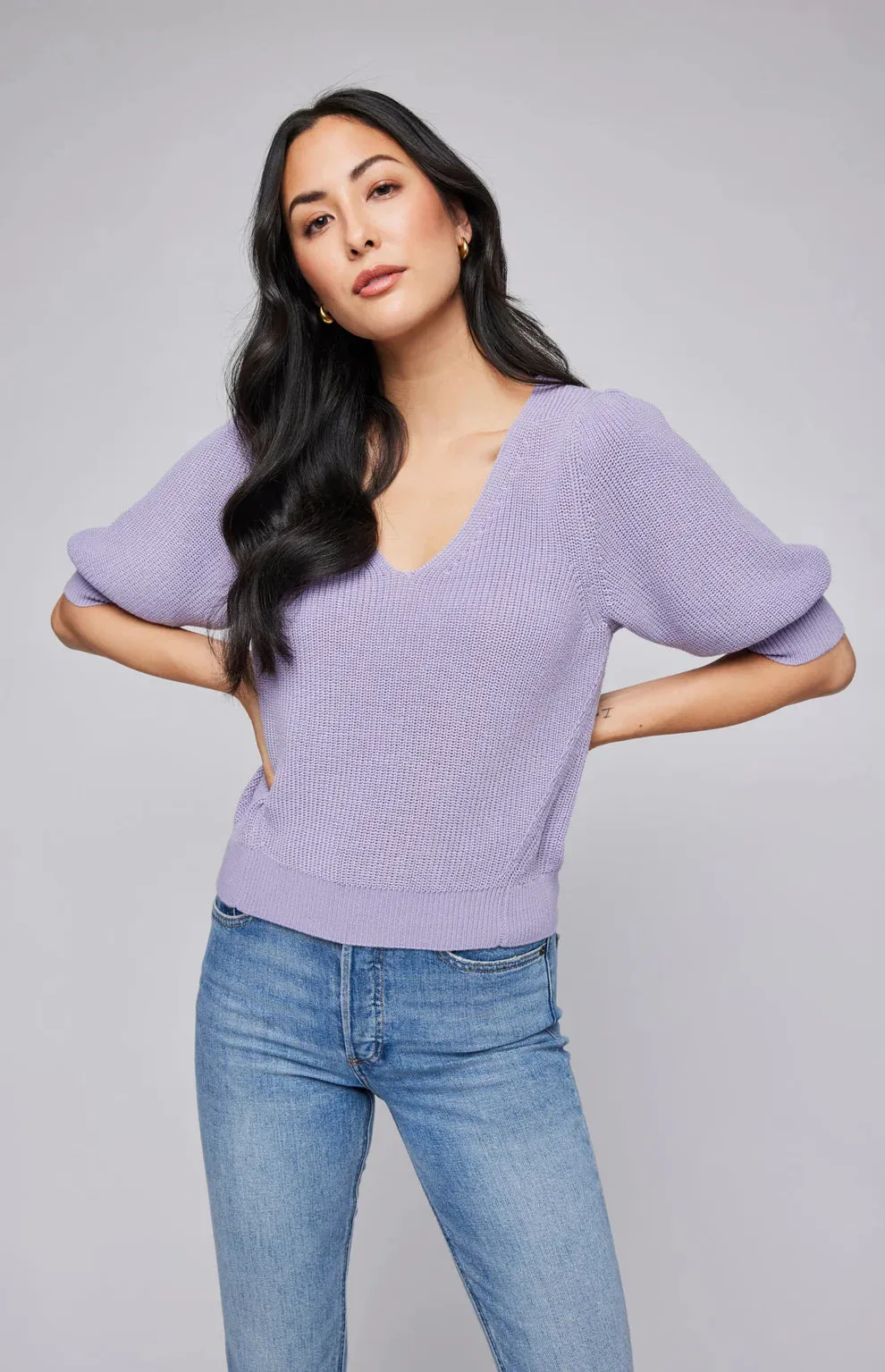 Phoebe Pullover Sweater-Orchid