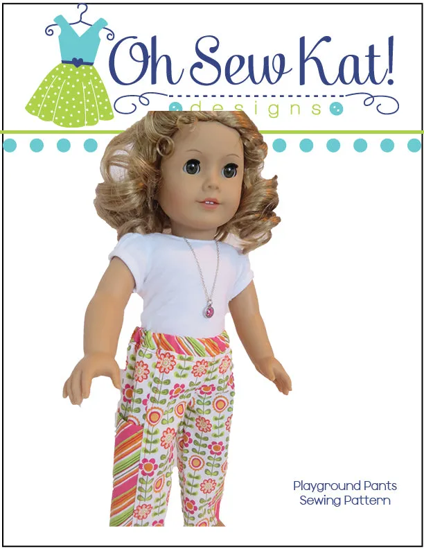 Playground Pants 18 Inch Doll Sewing Pattern