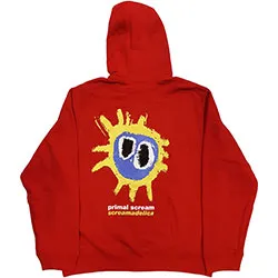 Primal Scream Unisex Zipped Hoodie: Screamadelica (Back Print)