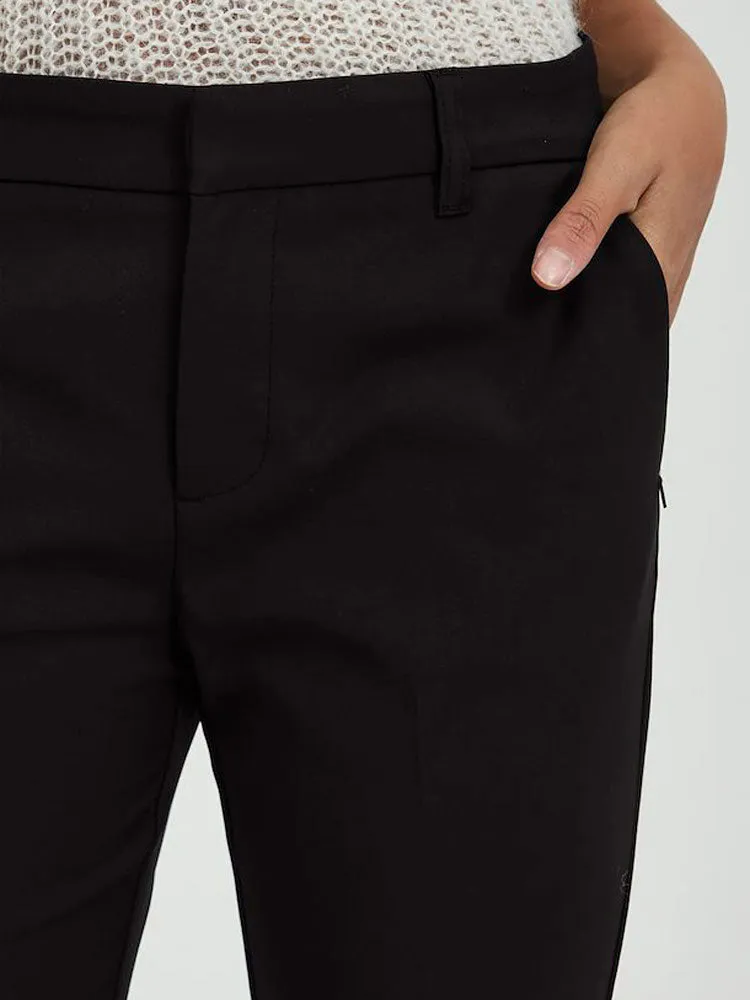 Pulz PzBindy High Waist Flared Pants Black