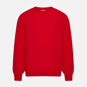 Red Cashmere Round Neck Jumper