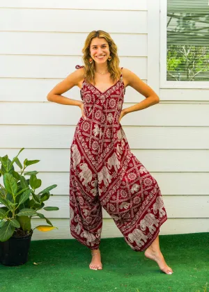 Red Elephant Jumpsuit