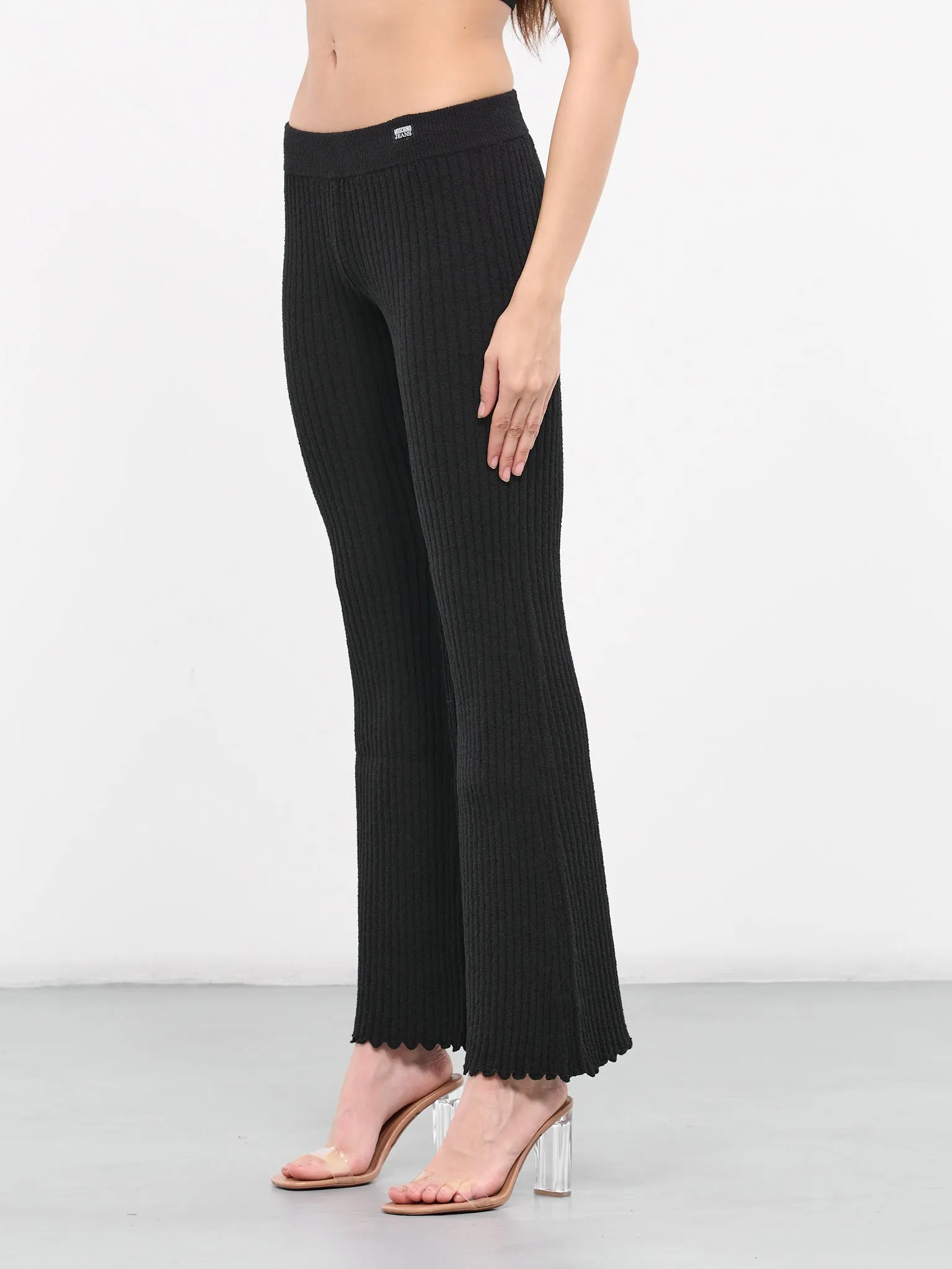 Rib-Knit Pants (A0384-3707-0555-BLACK)