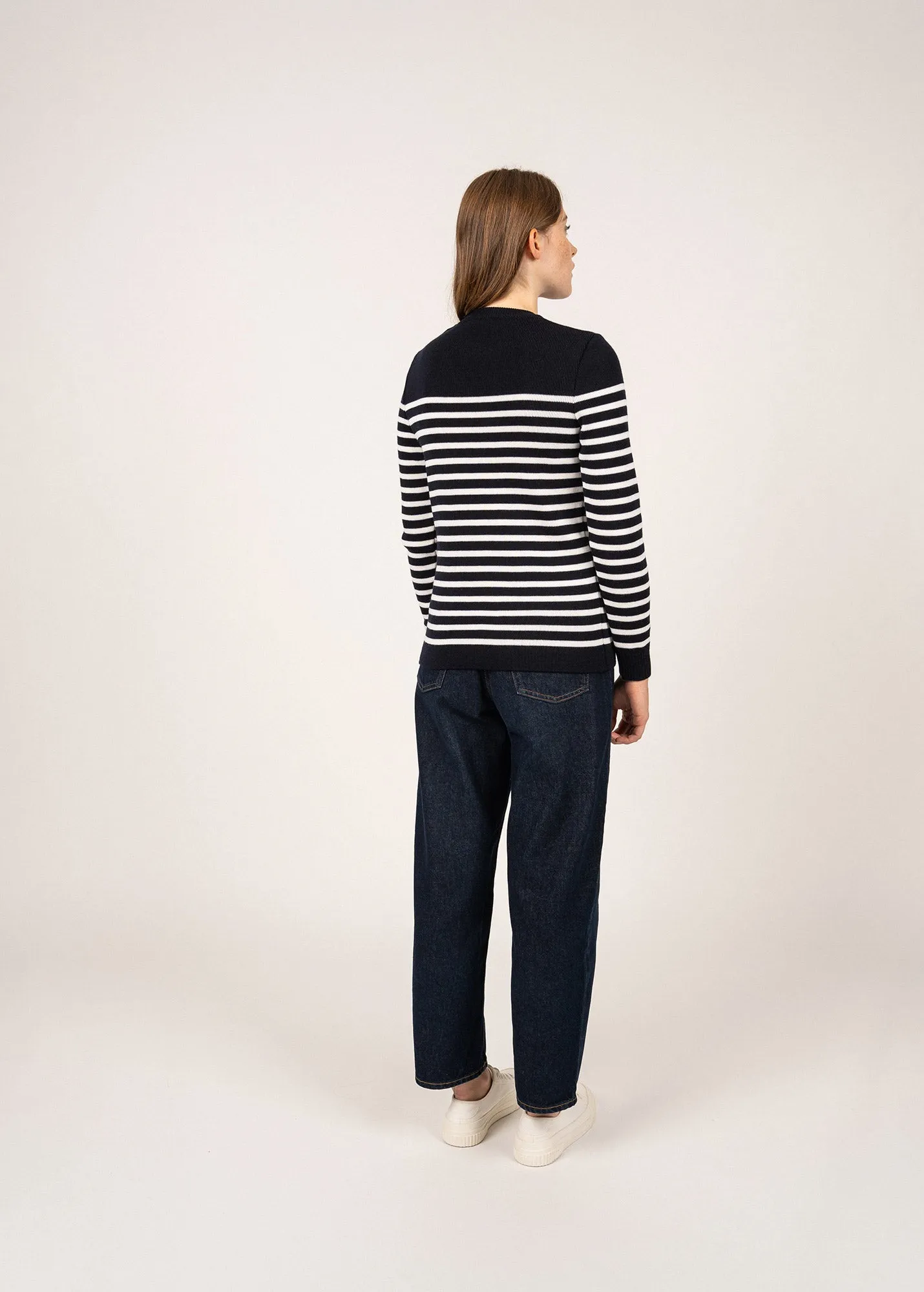 Rochefort striped sailor jumper - in wool (NAVY/ECUME)