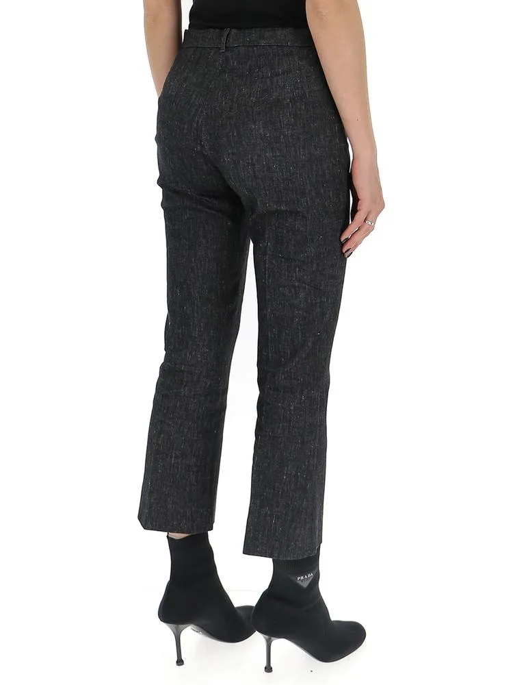 'S Max Mara Cropped Flared Trousers