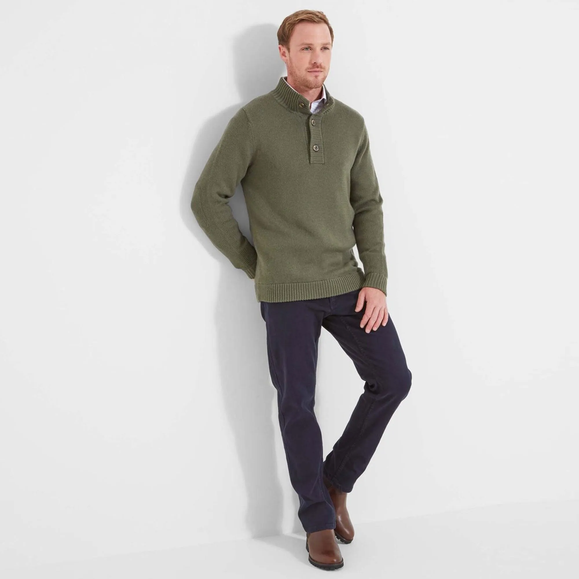 Schoffel Mens Kenmore Lambswool Mix Jumper