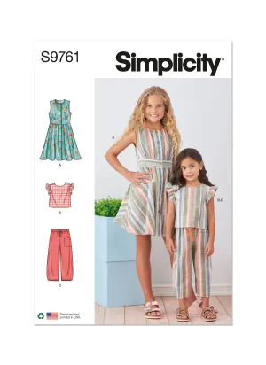 Simplicity Pattern S9761 Child Girl Dress