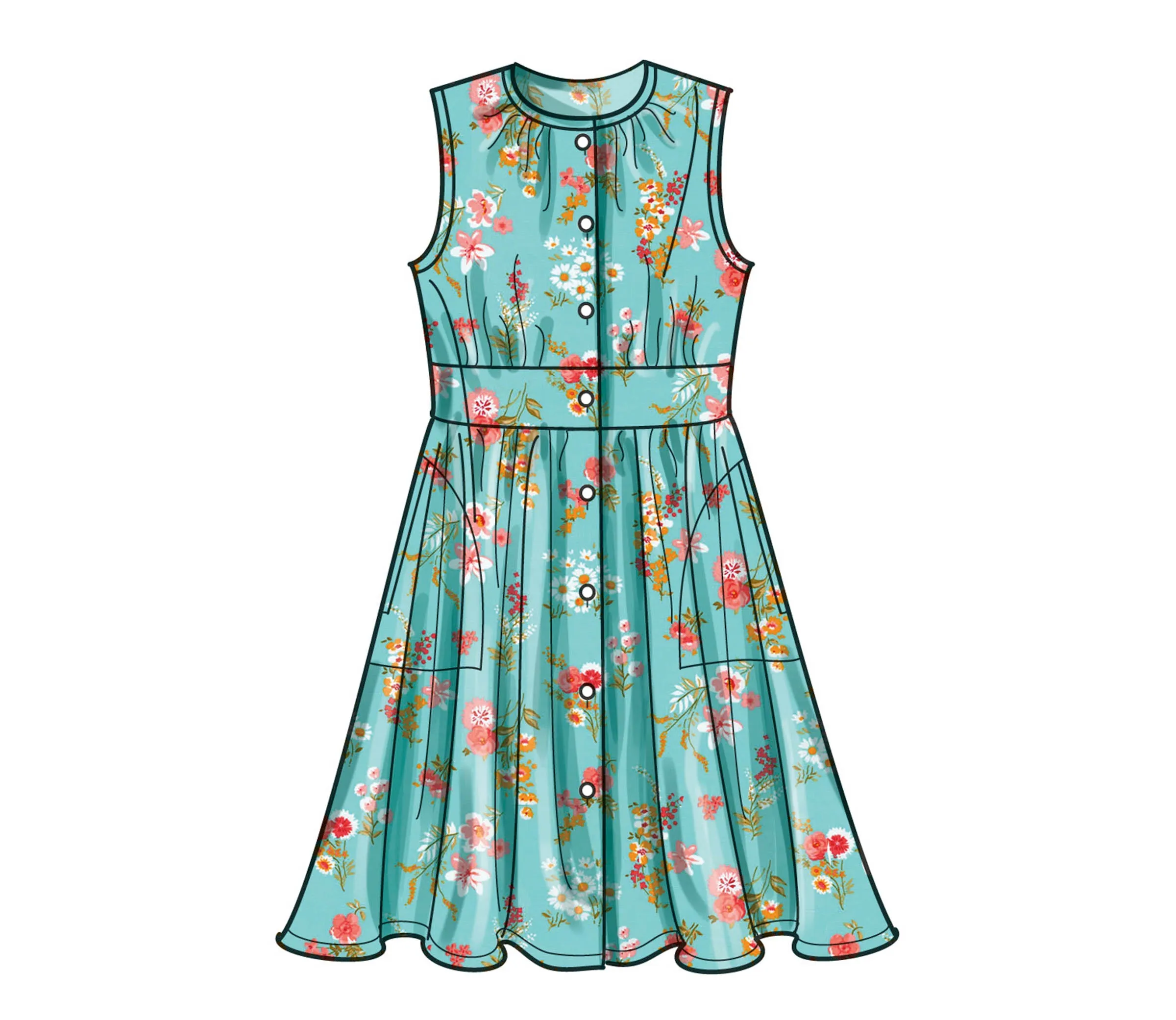 Simplicity Pattern S9761 Child Girl Dress