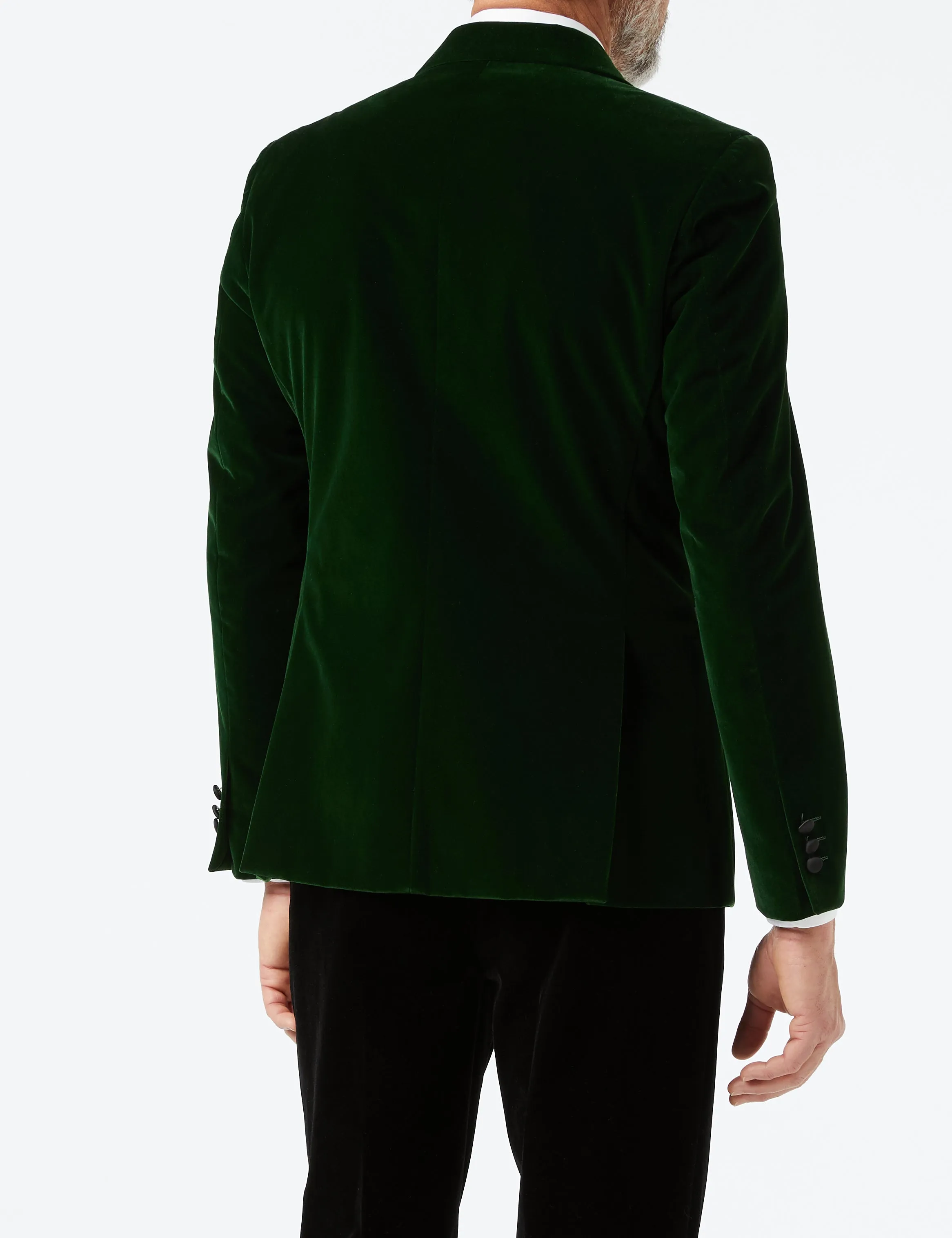 SMITH - Green Soft Velvet Dinner Jacket