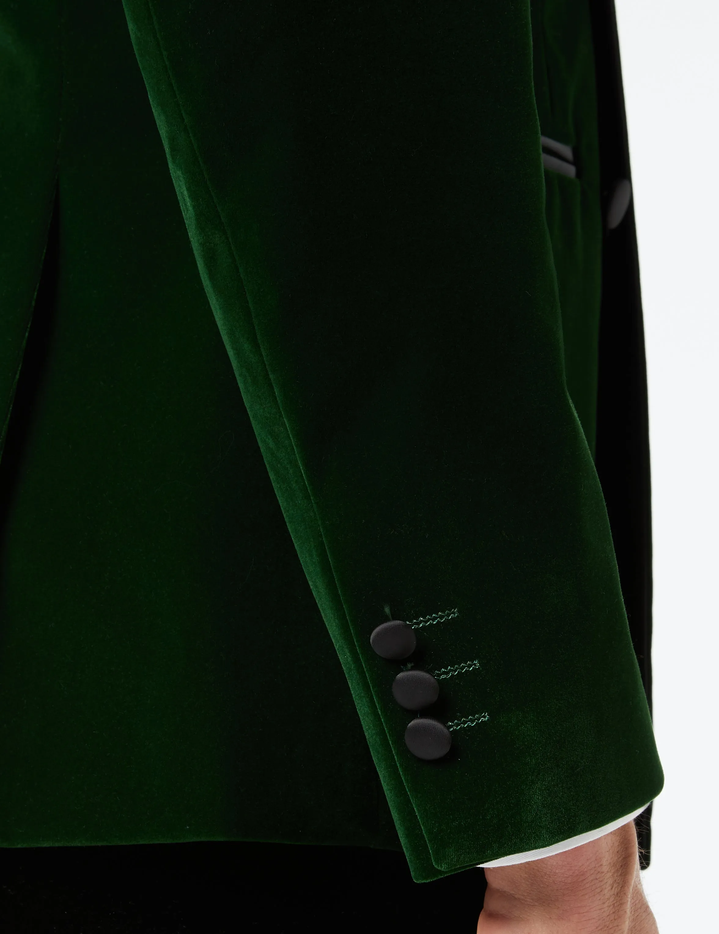 SMITH - Green Soft Velvet Dinner Jacket